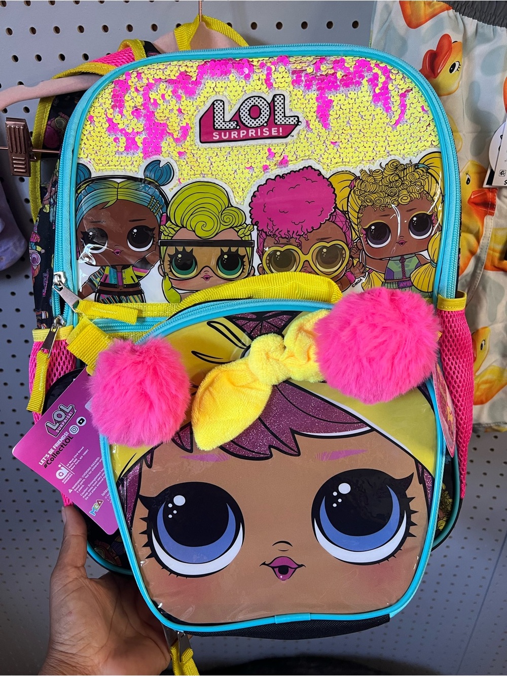 L.O.L. Surprise! Kids Backpack - Pink, Yellow & Blue
